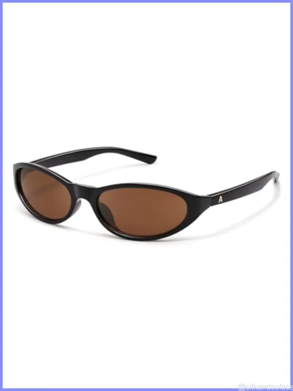 Oval Wrap Around Retro Y2K Sunglasses UV400 Full Frame Lightweight